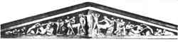 Западный фронтон храма Зевса в Олимпии.. 460—450 гг. до н. э. Реконструкция