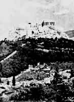 Акрополь в Афинах. Пропилеи и. храм Hum Аптерос