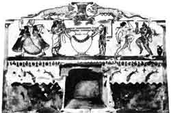 Роспись гробницы «Львиц». VI в. до н. э.