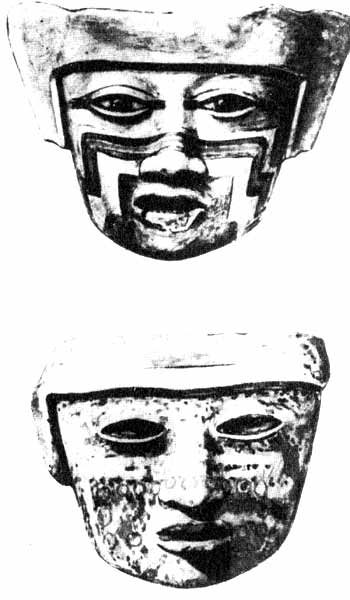 Глиняные маски для курильниц. Теотиукан.