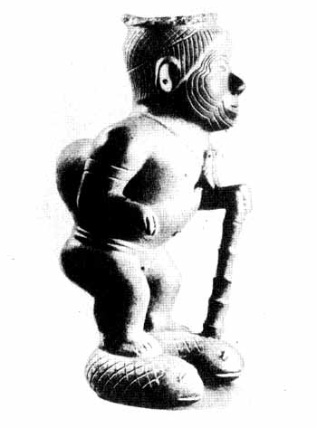 Глиняная фигурка. Культура западной части Мексики. Колима.