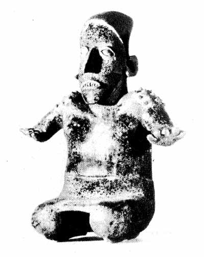 Глиняная фигурка. Культура западной части Мексики. Найярит.