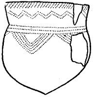 Ранненеолитические предметы IV тысячелетия до н. э. (из стоянки Игрень 8 на левом берегу Днепра и Мариупольского могильника близ города Жданова): глиняный сосуд.