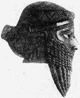 Скульптурный портрет аккадского царя. Из Ниневии. Последняя четверть III тысячелетия до н. э. Медь.