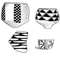 Керамика культур Анау I и Анау II.