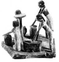 Пекарня. Деревянная модель XII династия. Из предметов заупокойного культа.
