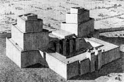 Храм богов Ану и Адада в городе Ашшуре. XI в до н.э.Реконструкция.