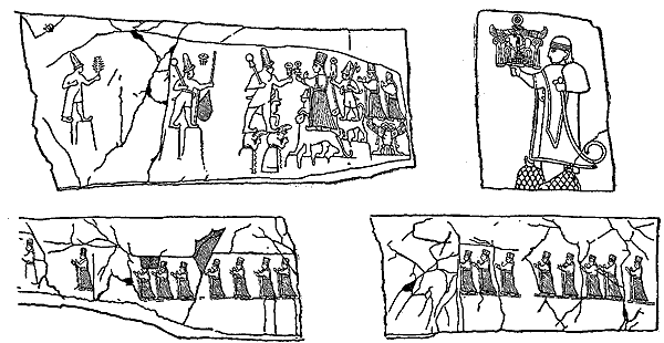 Рельефы Язылы-Кая XIV—XIII вв. до н. э.