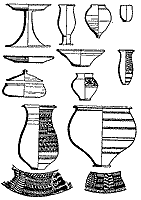 Образцы посуды времени культуры Хараппы