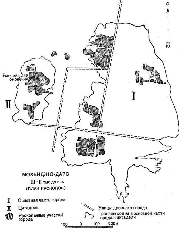 Мохенджо-Даро III-II тыс. до н.э. (План раскопок)