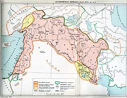 Ассирийская держава около 654 г. до н. э. 