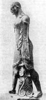 Статуя Аполлона из города Вейи. VI в. до н. э. Терракота