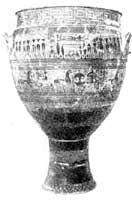 Погребальный сосуд геометрического стиля из Аттики. VIII в. до н. э.
