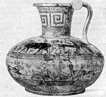 Родосская ваза. VII в. до н. э. 