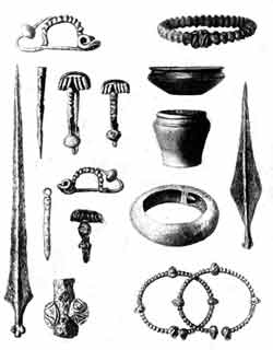 Оружие и предметы домашнего обихода из могильников латенской культуры (Средняя Моравия).