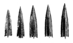 Бронзовые наконечники скифских стрел из Чертомлыцкого кургана. IV в. до н. э.