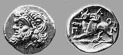Золотая монета из Пантикапея. 325—300 гг. до н. э.
