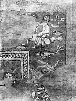 Морские божества. Часть мозаичного пола предбанника из дворцового комплекса в Гарни. II в. н.э.