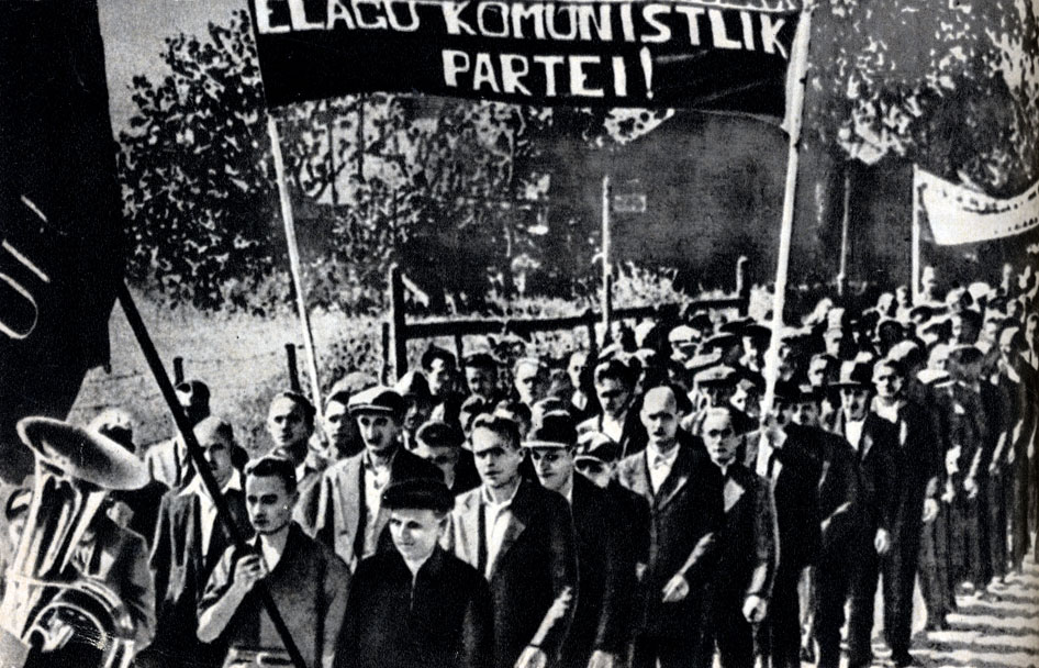 За Советскую власть в Эстонии. Демонстрация трудящихся в Таллине. Июнь 1940 г.