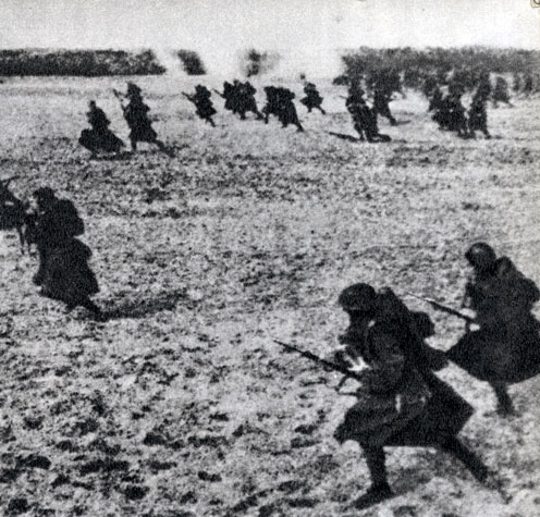 Контратака польской пехоты. Сентябрь 1939 г.