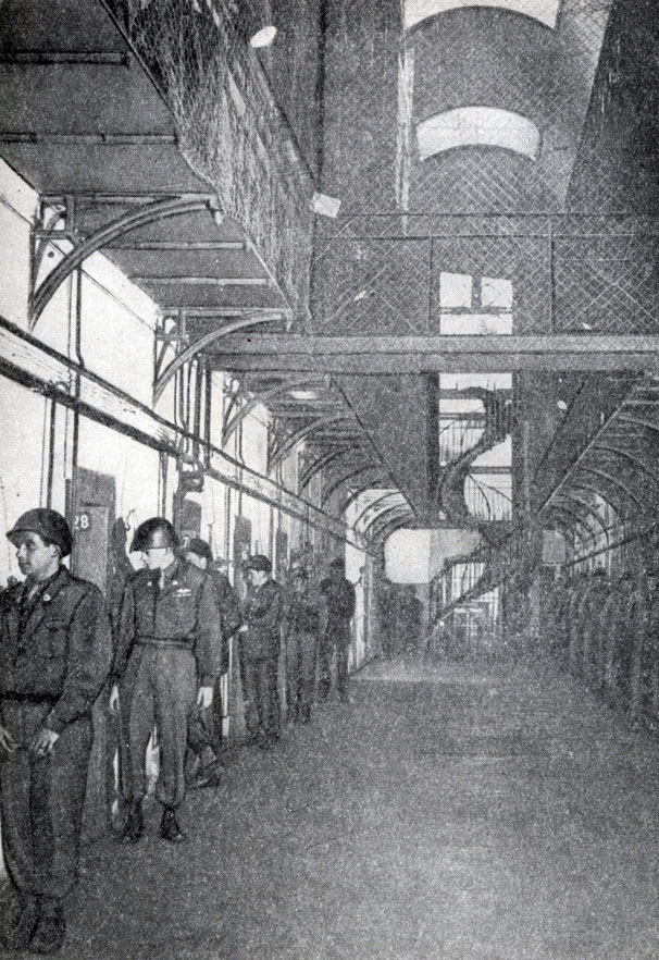 Коридор Нюрнбергской тюрьмы, в которой содержались главные немецкие военные преступники