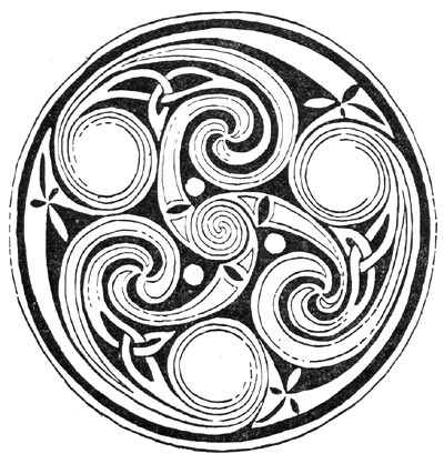 Рис. 51. Деталь разрисовки древних кельтских рукописей. П. Мейер, Атлантис 1957.