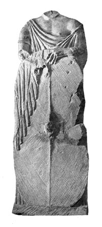 XIX. Галльский  воин со щитом  Мондрагон (Воклюз), Франция. Работа эпохи Августа  Музей Кальвст, Авиньон.