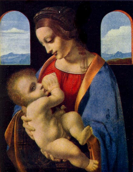 Мадонна Литта. Леонардо да Винчи. 1485-1490