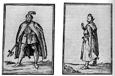 Венгерские дворяне. Венгерская миниатюра 1600 г.