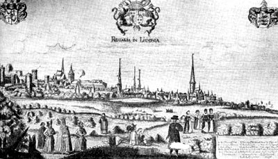 Таллин. Гравюра 1656 г.