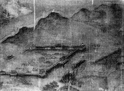 Город в Южной Монголии. Китайский рисунок XVI в.