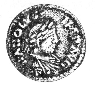 Серебрянная монета Карла Великого