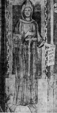 Св. Франциск. Фреска (XIII в.)