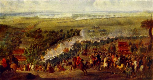 Сражение при деревне Лесной 28 сентября 1708 г. П. Дени Мартен Младший.