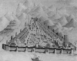 Баку. Гравюра 1774 г.