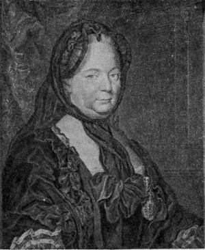 Мария Терезия. Гравюра Я. М. Шмуцера 1770 г.