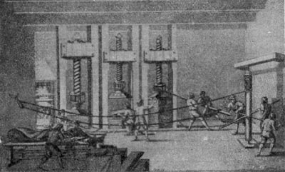 Горнолитвиновская суконная мануфактура. Рисунок 1728 г.