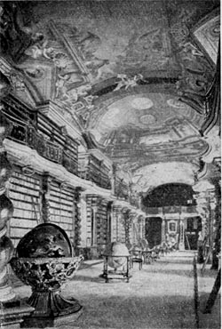 Зал библиотеки Карлова университета в Праге. Второая половина XVII в.