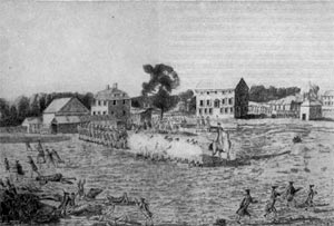 Битва при Лексингтоне. Гравюра А. Дулитла 1775 г.