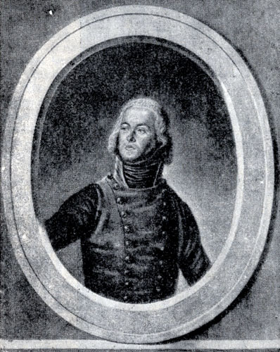Лазар Гош. Гравюра Ж. Кокреля по картине Ж. Боза. 1797 г.