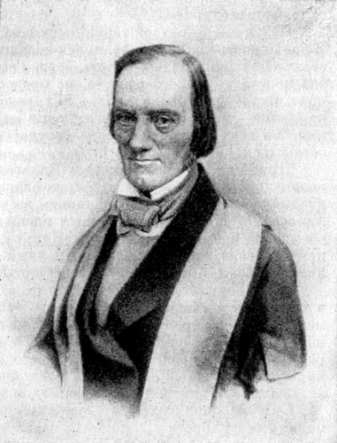 РОберт Оуэн. Литография по портрету Р. Гофмана. 1857 г.