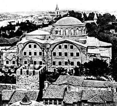 Церковь св. Ирины в Константинополе. Вид с крыши св. Софии.