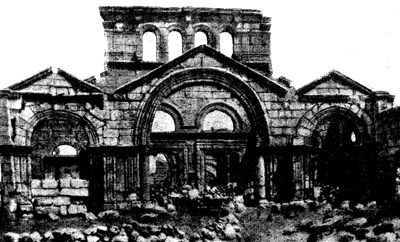 Церковь Симеона Столпника (Калат-Семан) близ Антиохии. Общий вид. V в.