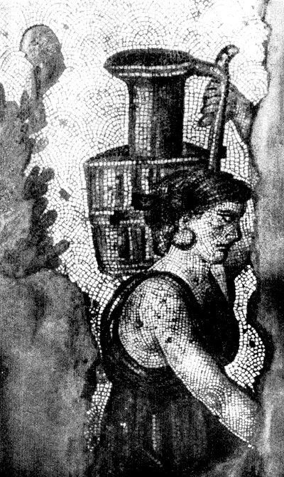 Девушка с кувшином. Мозаика, украшавшая пол Большого дворца в Константинополе. Вторая половина VI в. (?)
