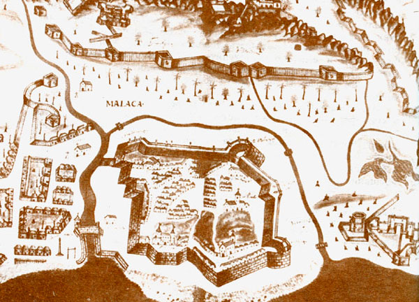 Малакка. План Педро Бертелота (1635)