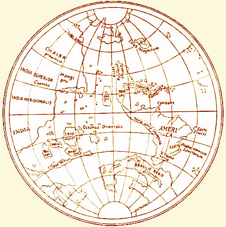 Географические представления Иоганна Шенера (1515)