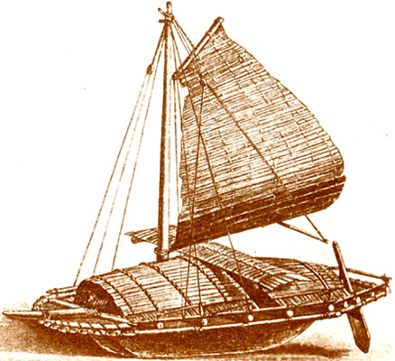 Лодка тагалов с Лусона (Филиппины, по Ратцелю)