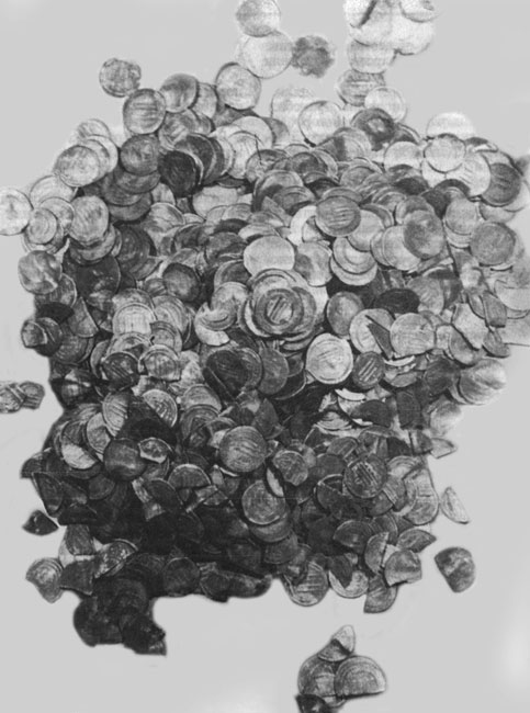74. Клад арабского серебра второй половины IX в., найденный на Тимеревском поселении