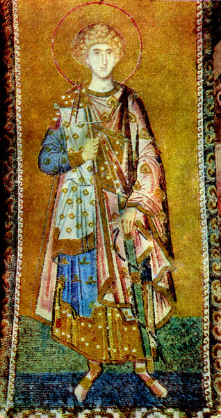 Мученик. Мозаика. Кахриэ-Джами. XIV в.