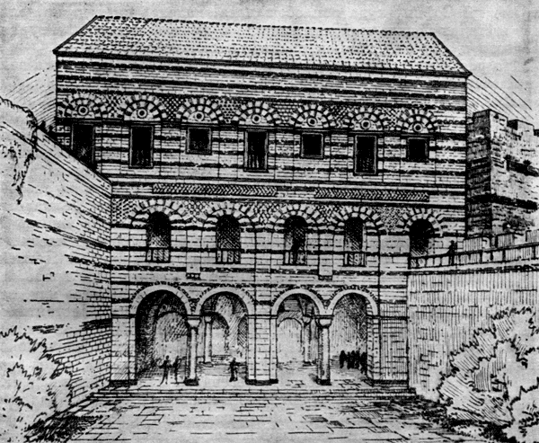 Дворец Текфурсарай в Константинополе. XIII в. Реконструкция. 